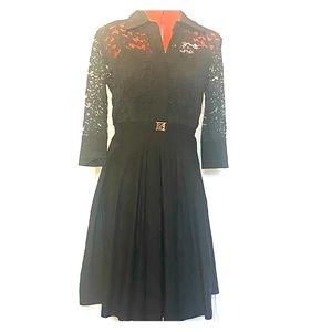 Medium lace black dress
